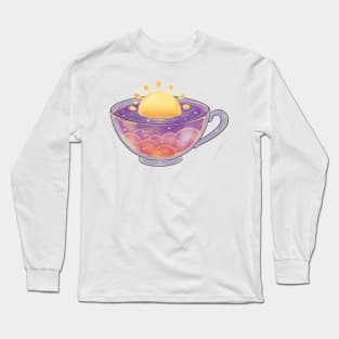 Peaceful sunrise cup of tea Long Sleeve T-Shirt